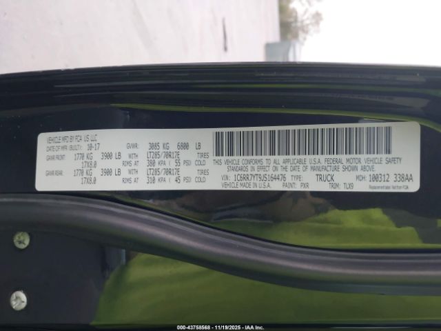 2018 RAM 1500 1C6RR7YT9JS164476 Photo 8