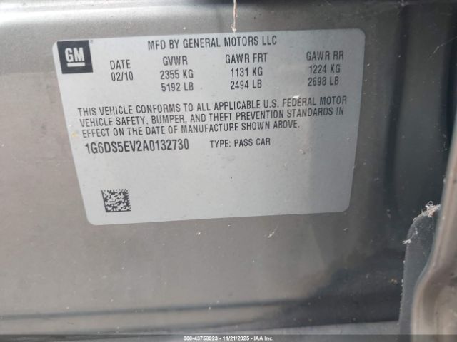 2010 CADILLAC CTS 1G6DS5EV2A0132730 Photo 8