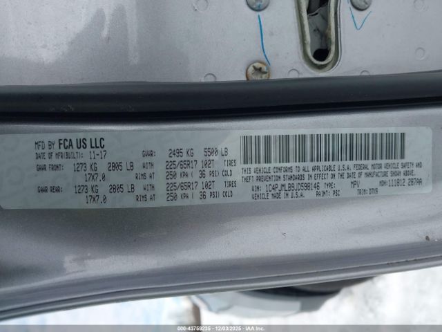 2018 JEEP CHEROKEE 1C4PJMLB9JD598146 Photo 8