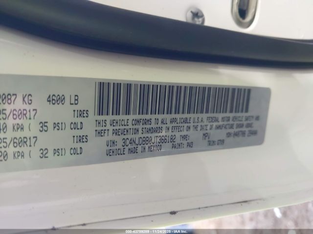 2018 JEEP COMPASS 3C4NJDBB0JT366182 Photo 8