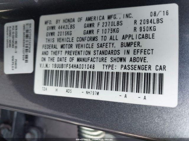 2017 ACURA TLX 19UUB1F54HA001048 Photo 8