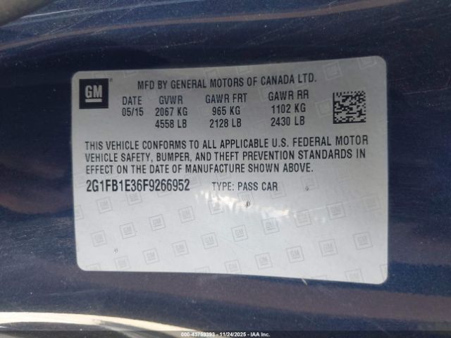 2015 CHEVROLET CAMARO 2G1FB1E36F9266952 Photo 8