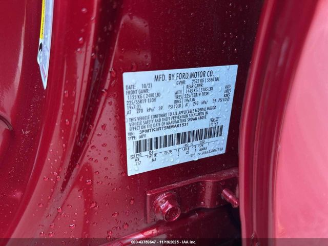 2021 FORD MUSTANG MACH-E 3FMTK3R75MMA61531 Photo 8