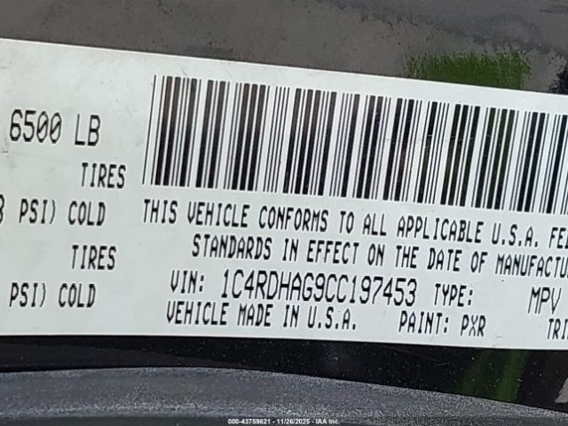 2012 DODGE DURANGO 1C4RDHAG9CC197453 Photo 8