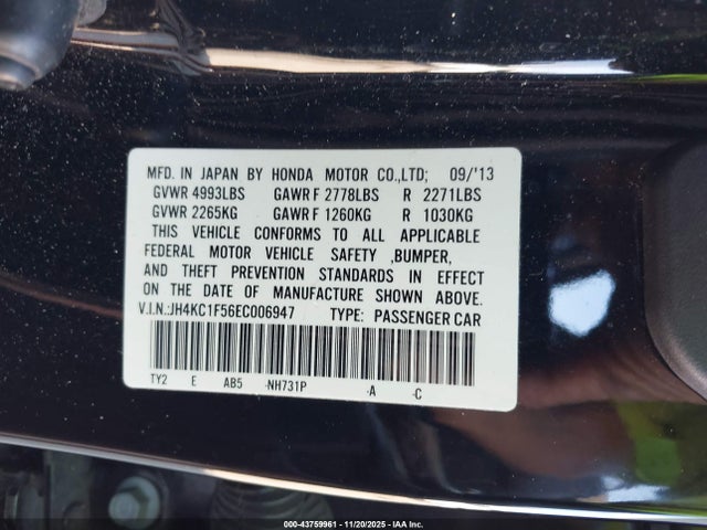 2014 ACURA RLX JH4KC1F56EC006947 Photo 8