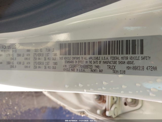 2019 RAM 1500 1C6SRFFT7KN599723 Photo 8