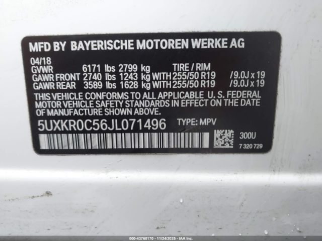 2018 BMW X5 5UXKR0C56JL071496 Photo 8