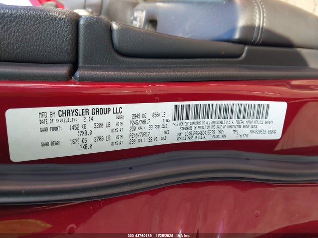 Jeep Grand Cherokee Laredo 2014 1C4RJFAG4EC415279 Image 9