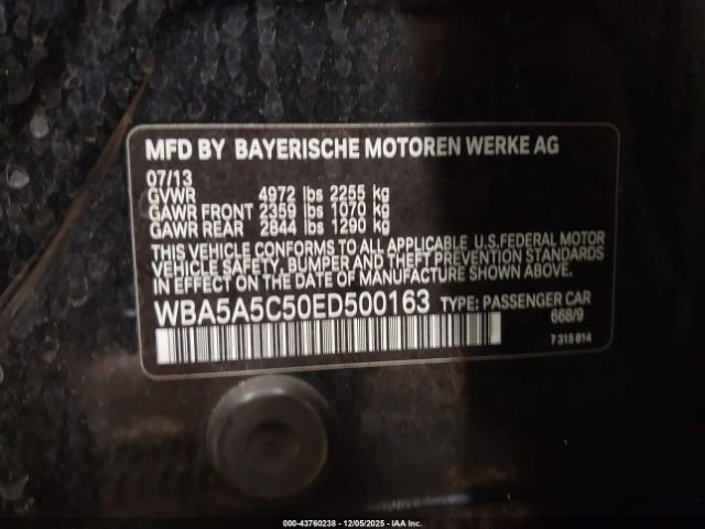 2014 BMW 528I WBA5A5C50ED500163 Photo 8