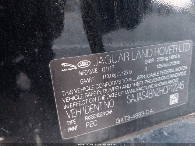 2017 JAGUAR XE SAJAS4BN2HCP12245 Photo 8
