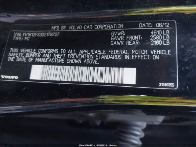 2013 VOLVO S60 YV1612FS3D2178727 Photo 8