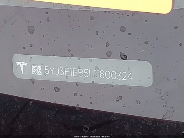 2020 TESLA MODEL 3 5YJ3E1EB5LF600324 Photo 8