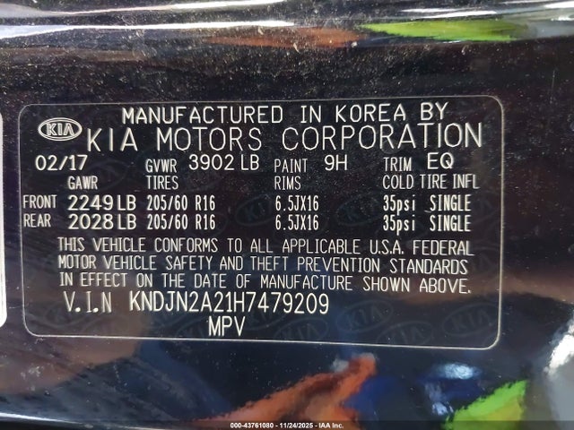 KNDJN2A21H7479209 KIA Soul