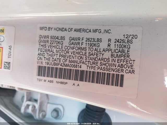 2021 ACURA TLX 19UUB6F42MA006814 Photo 8