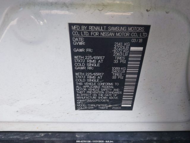 2018 NISSAN ROGUE KNMAT2MV0JP570876 Photo 8