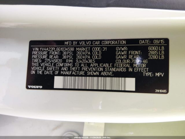 2016 VOLVO XC90 YV4A22PL6G1034598 Photo 8