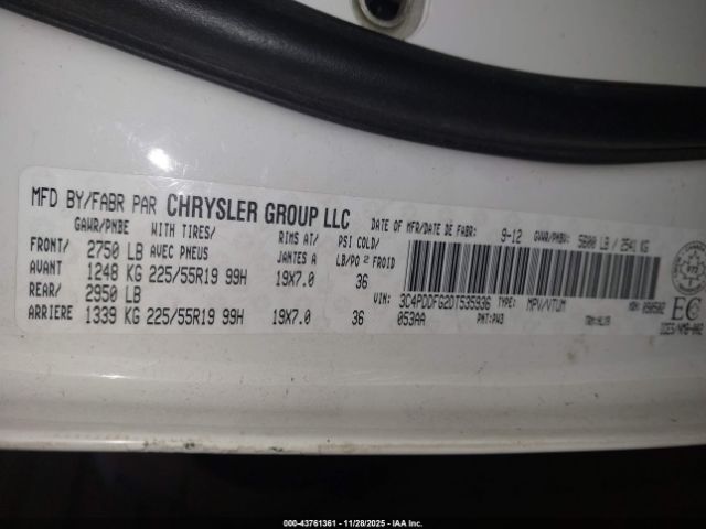 2013 DODGE JOURNEY 3C4PDDFG2DT535936 Photo 8