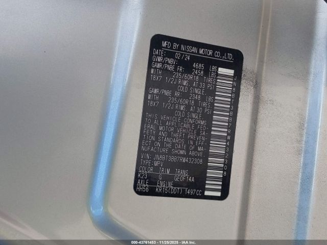 2024 NISSAN ROGUE JN8BT3BB7RW432308 Photo 8