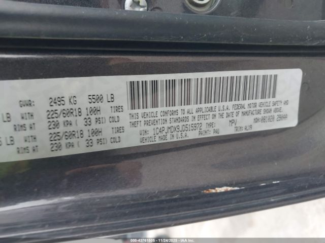 2018 JEEP CHEROKEE 1C4PJMDX9JD515972 Photo 8