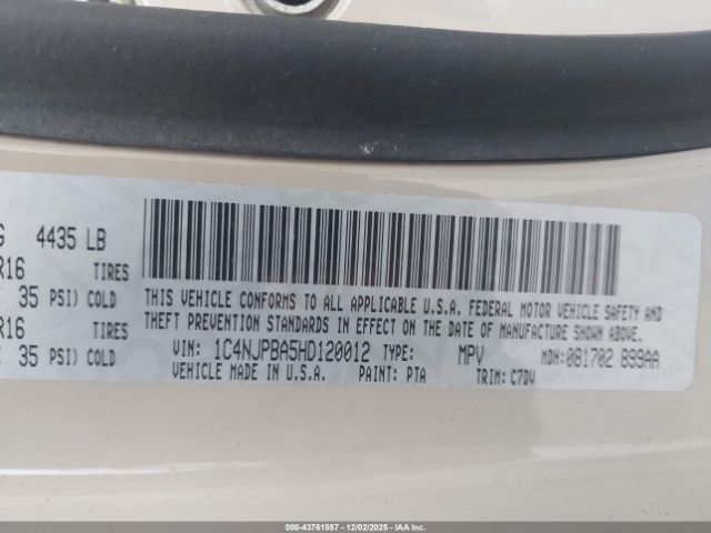 2017 JEEP PATRIOT 1C4NJPBA5HD120012 Photo 8