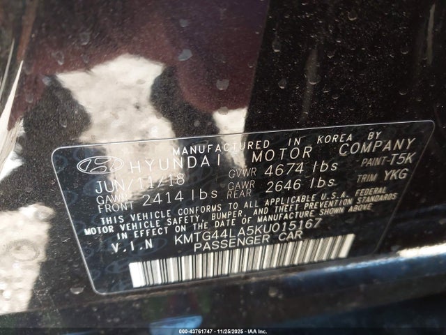 2019 GENESIS G70 KMTG44LA5KU015167 Photo 8