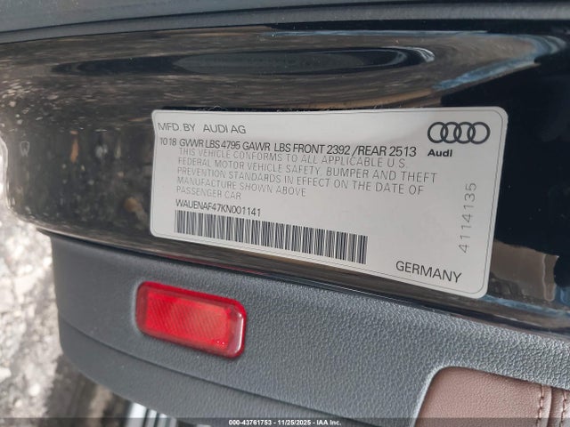 2019 AUDI A4 WAUENAF47KN001141 Photo 8
