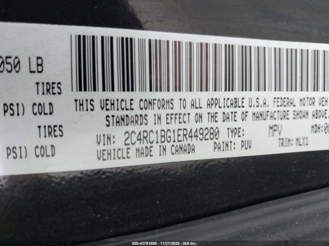 2014 CHRYSLER TOWN & COUNTRY 2C4RC1BG1ER449280 Photo 8