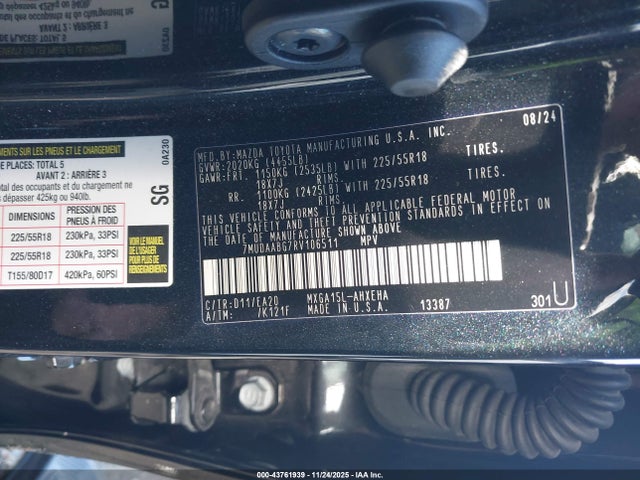 Toyota Corolla Cross Xle 2024 7MUDAABG7RV106511 Image 9