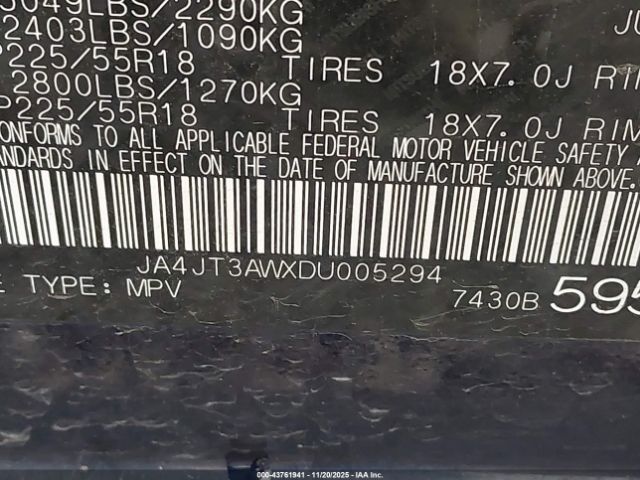 2013 MITSUBISHI OUTLANDER JA4JT3AWXDU005294 Photo 8