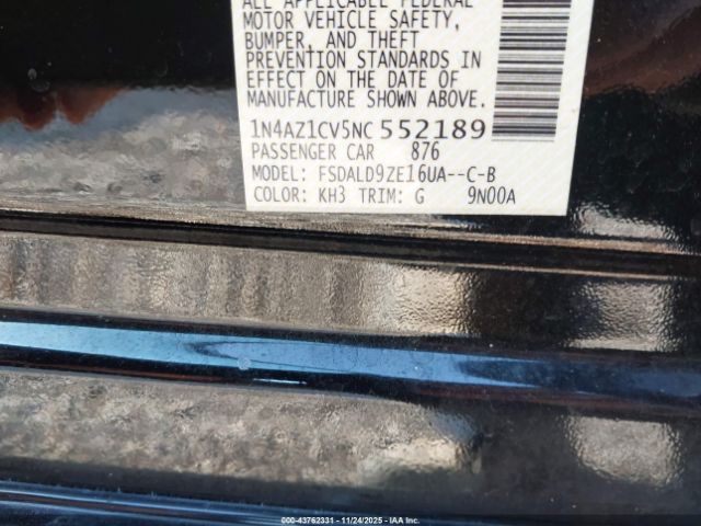 2022 NISSAN LEAF 1N4AZ1CV5NC552189 Photo 8