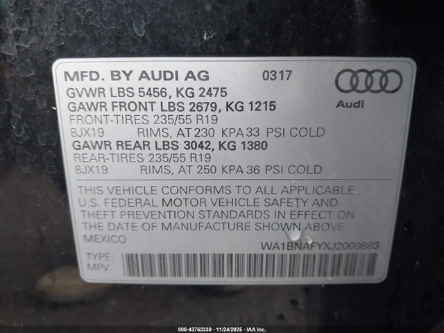 2018 AUDI Q5 WA1BNAFYXJ2009883 Photo 8