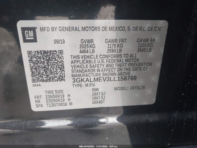 2020 GMC TERRAIN 3GKALMEV3LL158769 Photo 8