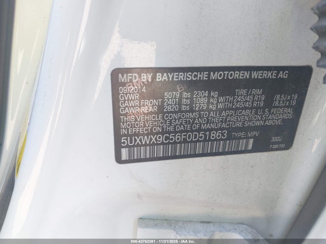 2015 BMW X3 5UXWX9C56F0D51863 Photo 8