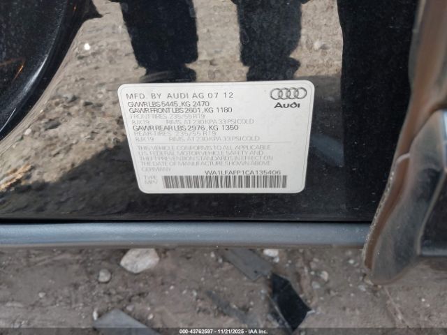 2012 AUDI Q5 WA1LFAFP1CA135406 Photo 8