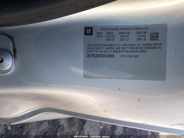 2012 CHEVROLET CAMARO 2G1FC3D37C9102969 Photo 8