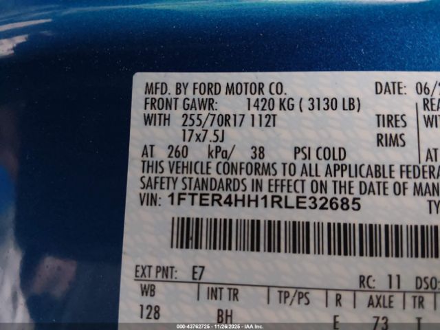 2024 FORD RANGER 1FTER4HH1RLE32685 Photo 8