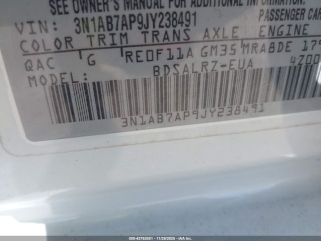 2018 NISSAN SENTRA 3N1AB7AP9JY238491 Photo 8