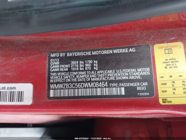 2013 MINI COUNTRYMAN WMWZB3C56DWM08464 Photo 8