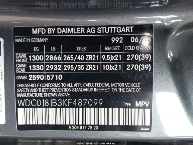 2019 MERCEDES-BENZ AMG GLC 63 COUPE WDC0J8JB3KF487099 Photo 8