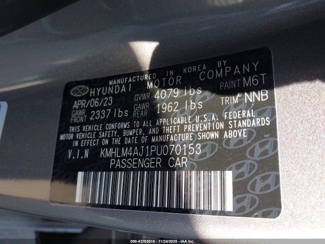2023 HYUNDAI ELANTRA HYBRID KMHLM4AJ1PU070153 Photo 8