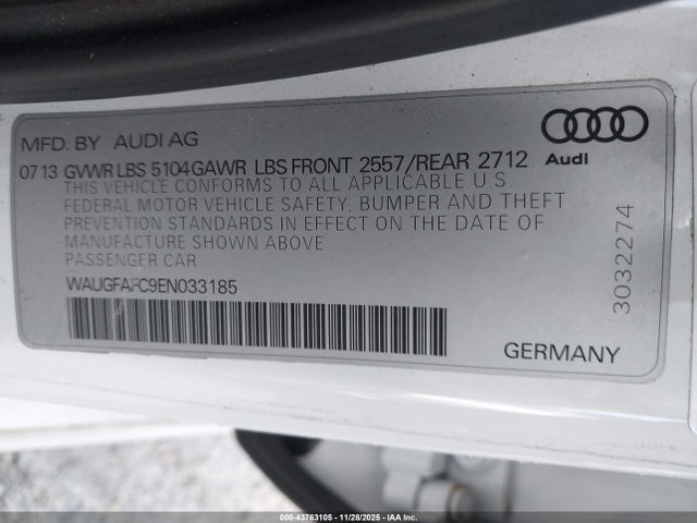 2014 AUDI A6 WAUGFAFC9EN033185 Photo 8