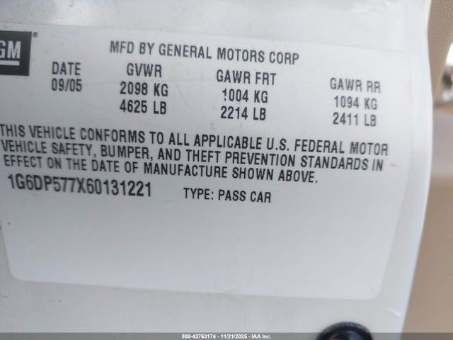 2006 CADILLAC CTS 1G6DP577X60131221 Photo 8