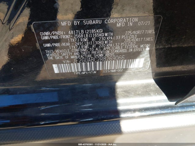 2024 SUBARU CROSSTREK JF2GUABC2R8269066 Photo 8