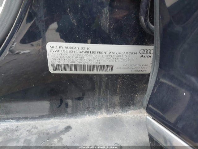 2010 AUDI A6 WAUKGAFB5AN061283 Photo 8