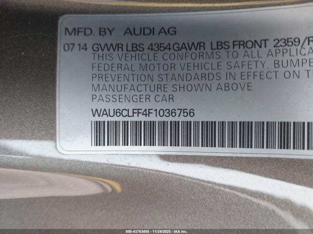 2015 AUDI A3 WAU6CLFF4F1036756 Photo 8