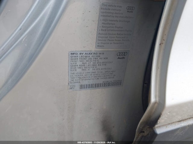2007 AUDI Q7 WA1BY74L17D039949 Photo 8