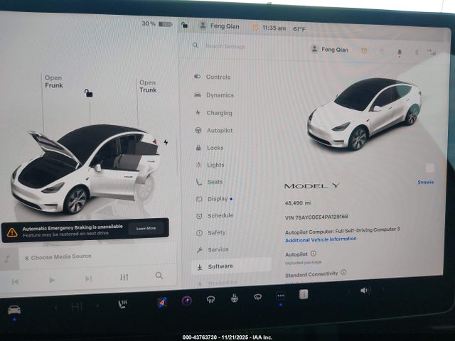 2023 TESLA MODEL Y 7SAYGDEE4PA129168 Photo 6