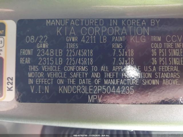 2023 KIA NIRO KNDCR3LE2P5044235 Photo 8