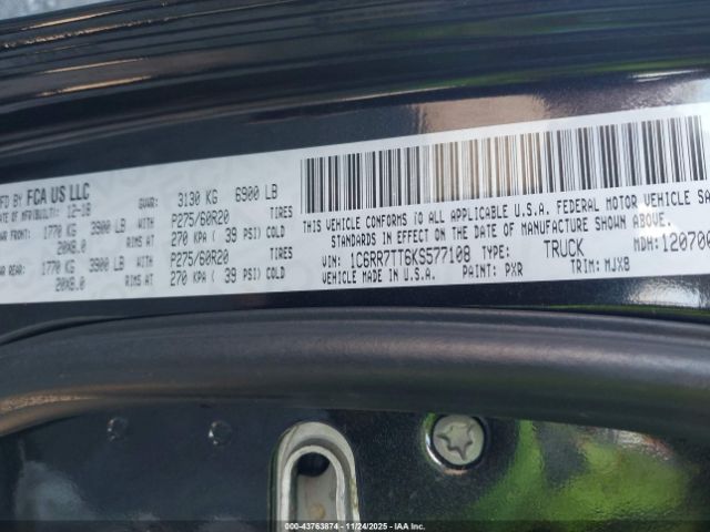 2019 RAM 1500 CLASSIC 1C6RR7TT6KS577108 Photo 8