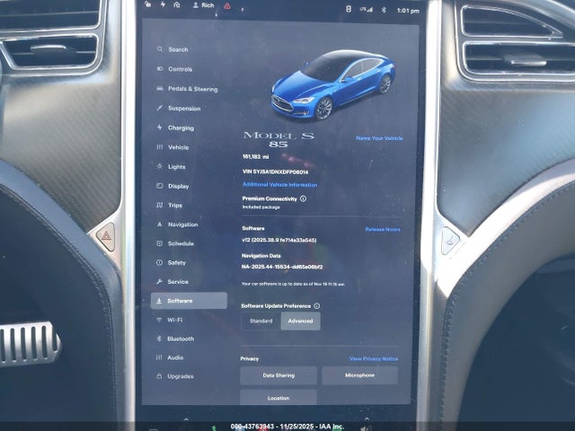 2013 TESLA MODEL S 5YJSA1DNXDFP06014 Photo 6